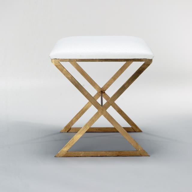 BENCH-GOLD X BASE-WHITE TOP