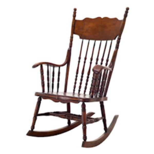 CHAIR-ROCKING-OAK PRESSED