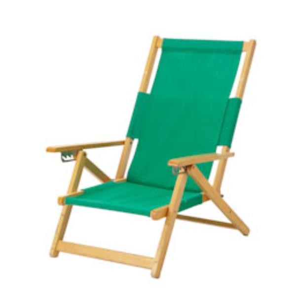 CHAIR-BEACH-GREEN CANVAS-FOLDI