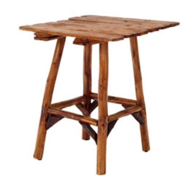 TABLE-SET-SPLIT LOG WEATHERED