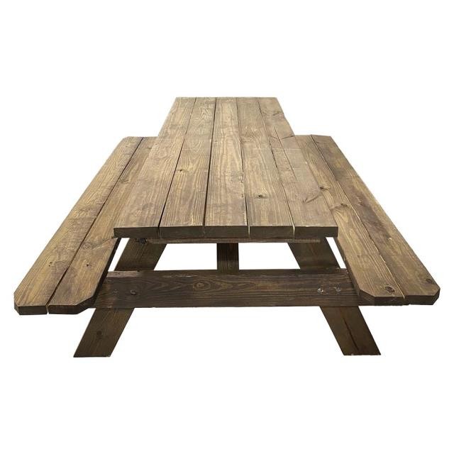 PICNIC TABLE-ATTACHED BENCH RE