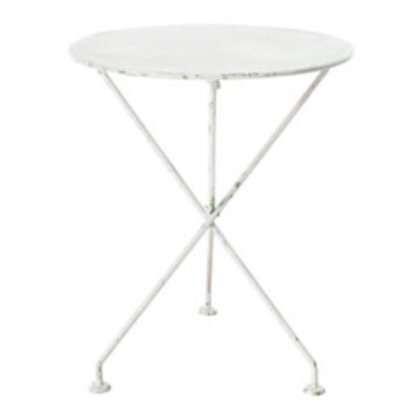 TABLE-FOLDING 24"RD-WHITE META