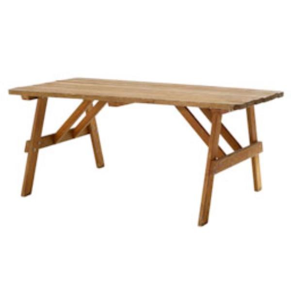 TABLE-PICNIC-6FT-NATURAL SLAT
