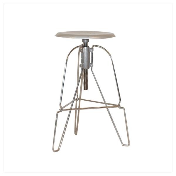 STOOL-METAL-MATTESTEEL-26"H