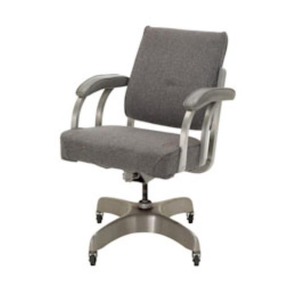 CHAIR-OFFICE-ARM GRAY W/VINYL