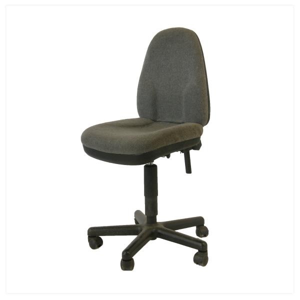 CHAIR-OFFICE-ARMLESS-LT GRAY F