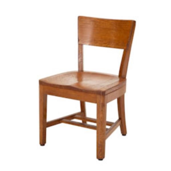 CHAIR-SIDE-LT OAK-SMOOTH CURVE