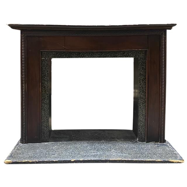 FIREPLACE-MANTEL-MAH-FAUX MARBLE INSE