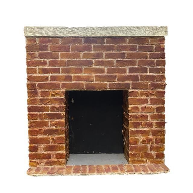 FIREPLACE-MANTEL-RED BRICK