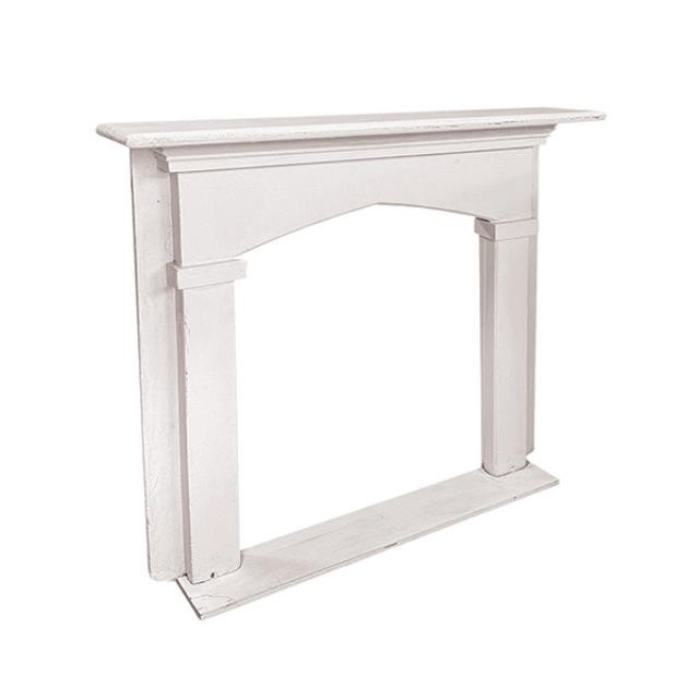 FIREPLACE-MANTEL-WHITE-WOOD