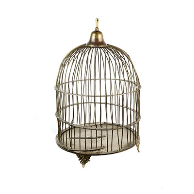 BIRDCAGE-BRASS 20"