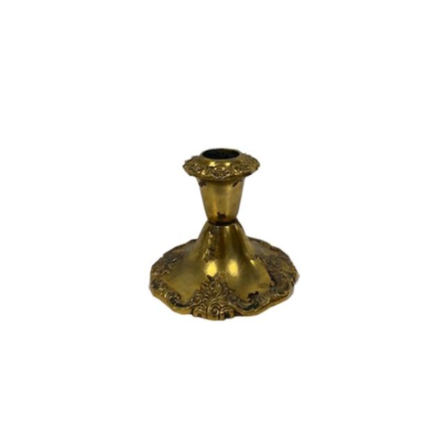 CANDLEHOLDER-BRASS-SHORT-ORNAT