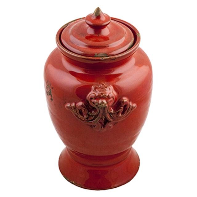 URN-CERMIC-RED DISTRESSED-9"TA