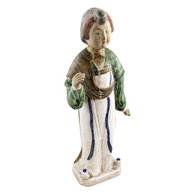 FIGURINE-16"ORIENTAL WOMAN W/T