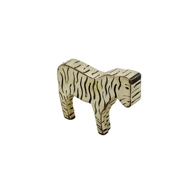 FIGURINE-4.5H ZEBRA-PAINT WOOD