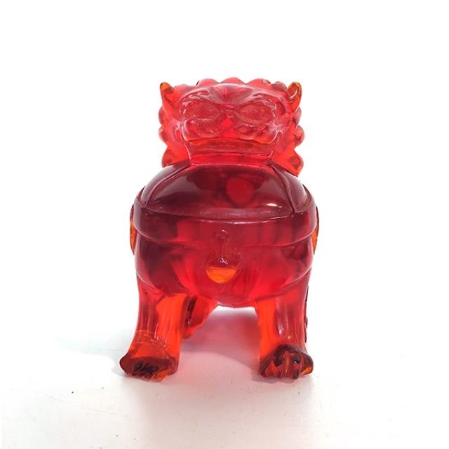 FOO DOG-RED RESIN SMALL