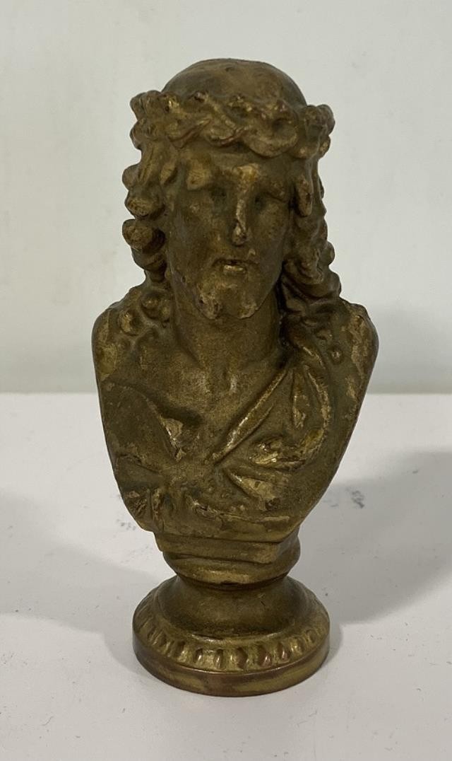 BUST-JESUS CHRIST-GOLD-TINY