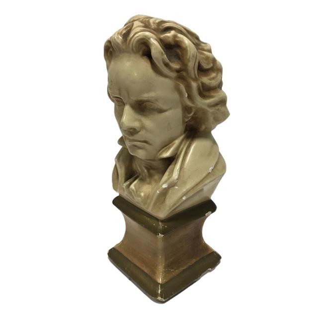 BUST-Beethoven W/Antiqued Gold Base