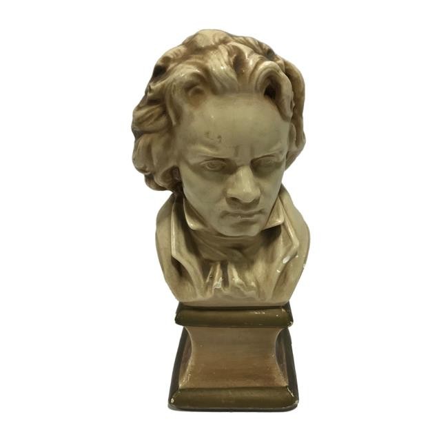 BUST-Beethoven W/Antiqued Gold Base