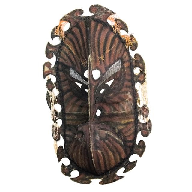 MASK-African Mask W/Frown & Scalloped Edge
