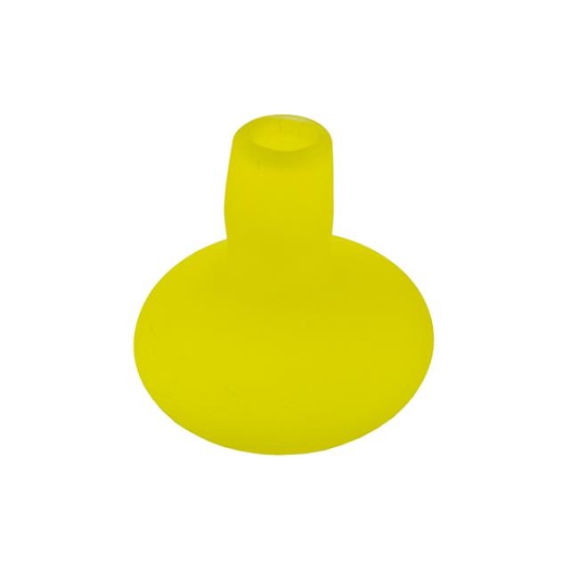 BUD VASE- Yellow Frosted Glass