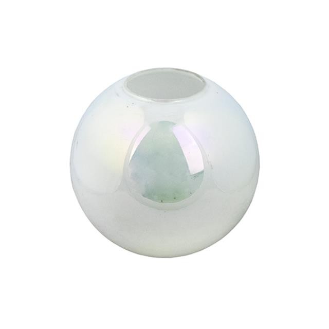 VASE-Pearlized White Globe