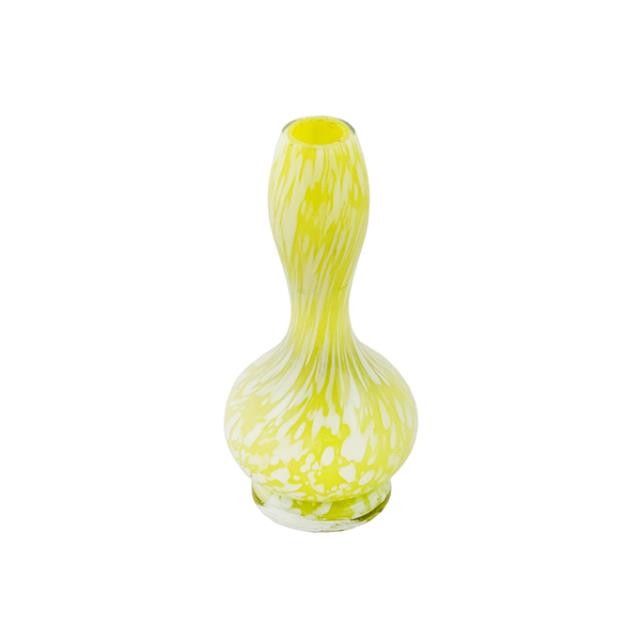 VASE-YELLOW GLASS