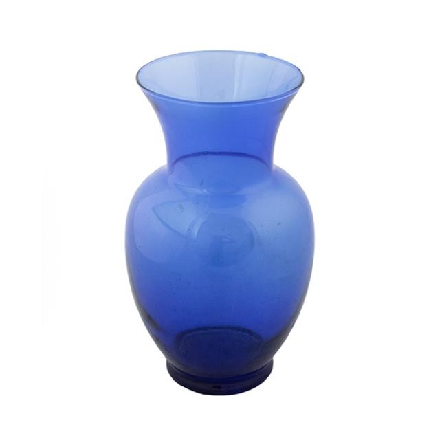 VASE-Navy Glass Urn Shaped