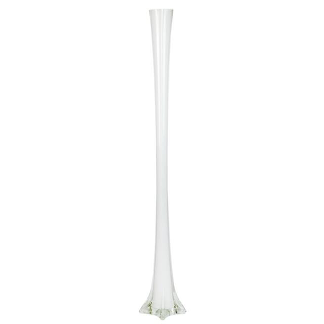 VASE-Tall White Thin Vase