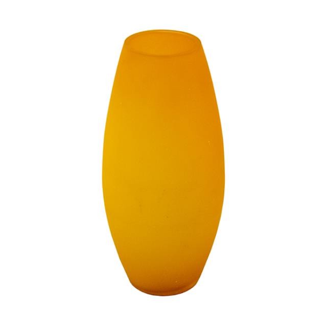 VASE-Tall Narrow/Orange Frosted Glass