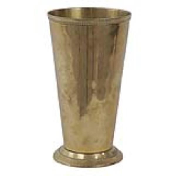 VASE-MED-BRASS-7.5"H