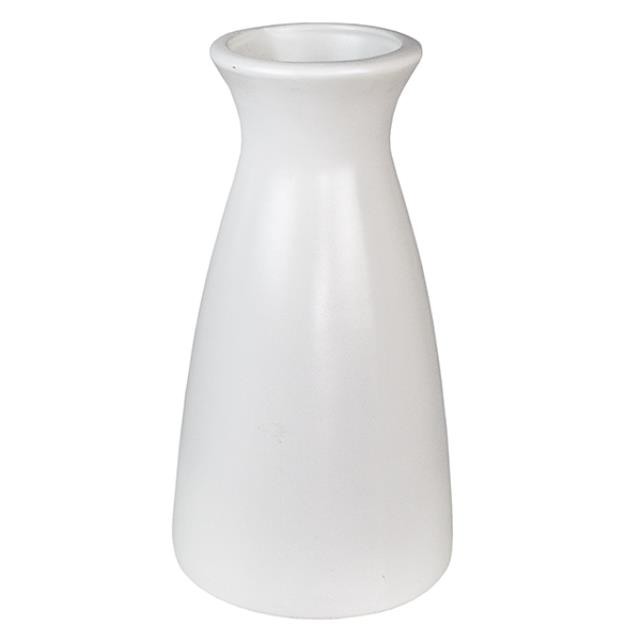 VASE-Cream Colored Milk Bottle Style