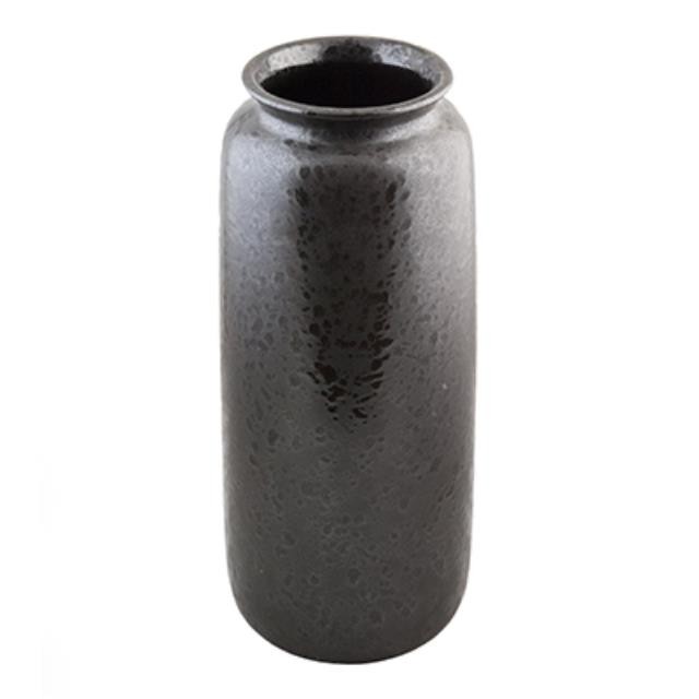 VASE-17"BLACK SPECKLED