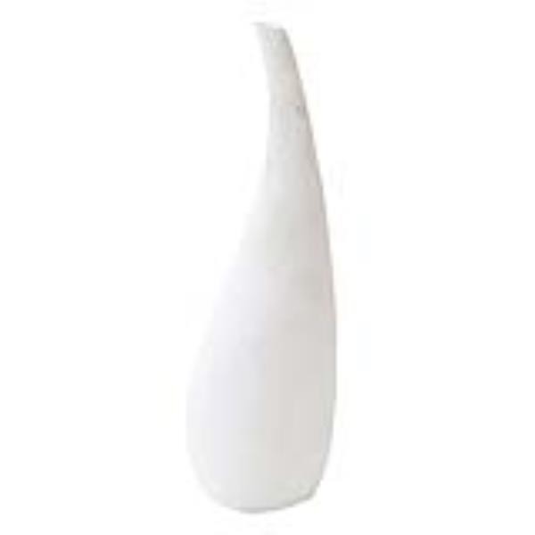 VASE WHT CERAMIC