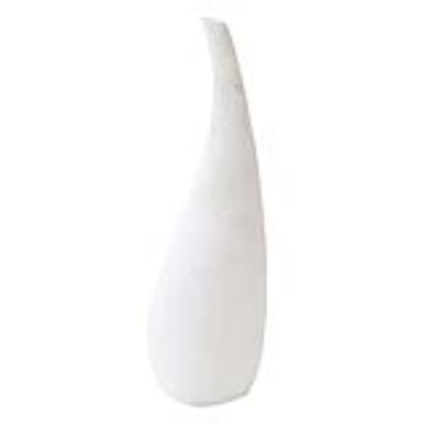 VASE WHT CERAMIC