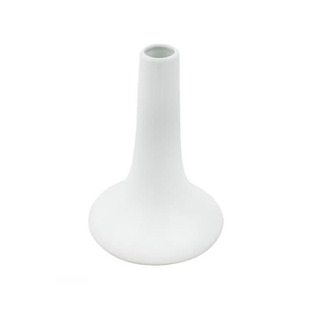 VASE- White Ceramic/Long Straight Neck