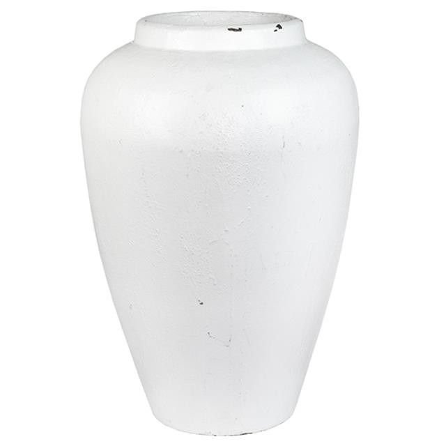 VASE-Fiberglass Painted White