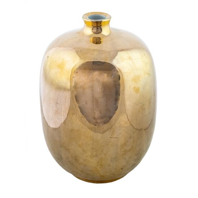 VASE-Gold Metalic Porcelain