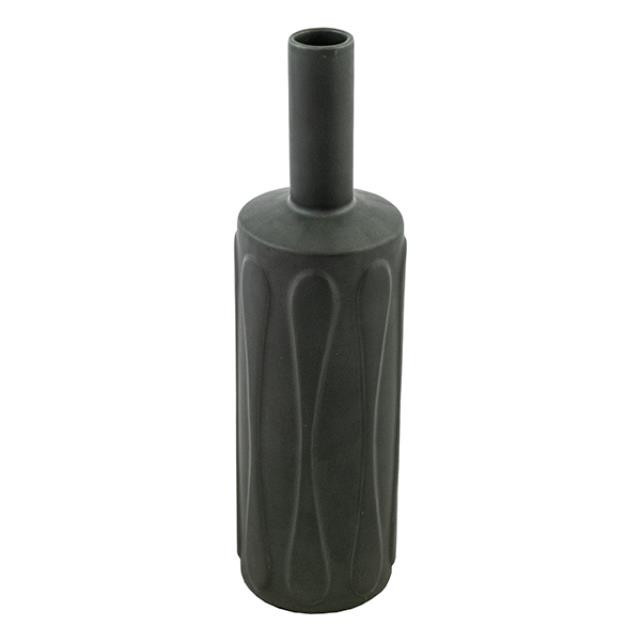VASE-Grey Ceramic Bottle