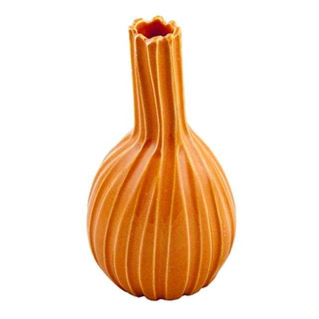 VASE-BALLOONBUD-ORANGE-7.5"H