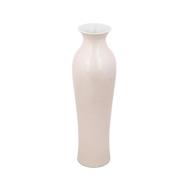 VASE-Tall Glazed Pale Pink