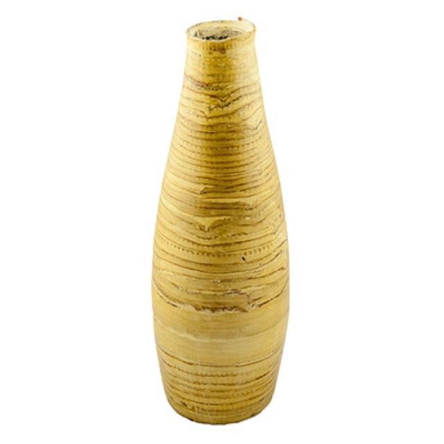 VASE-18H-GRAINED WOOD