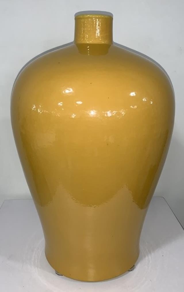 VASE-18H-YELLOW GLAZE-MAIPIN