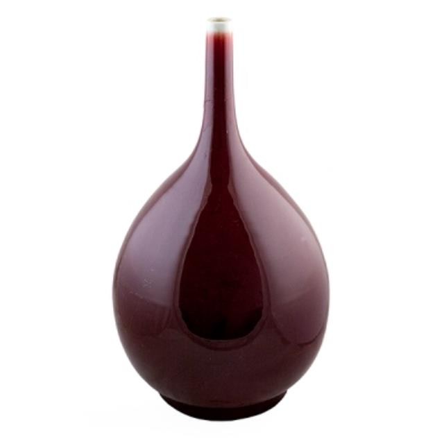 VASE-Large Ox Blood Needle Neck