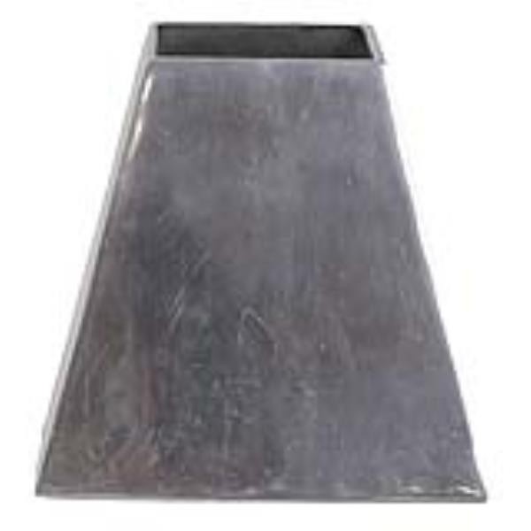 VASE-6"-SQ-PYRAMID-METAL