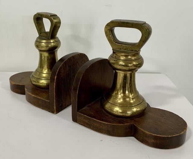 BOOKEND-PR-BRASS BELL