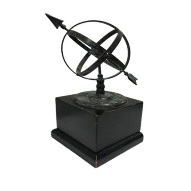 BOOKEND-PR-SUNDIAL-RUSTIC-BLK