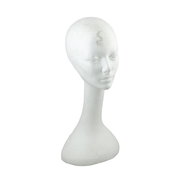 MANNEQUIN HEAD-Woman's Styrofoam
