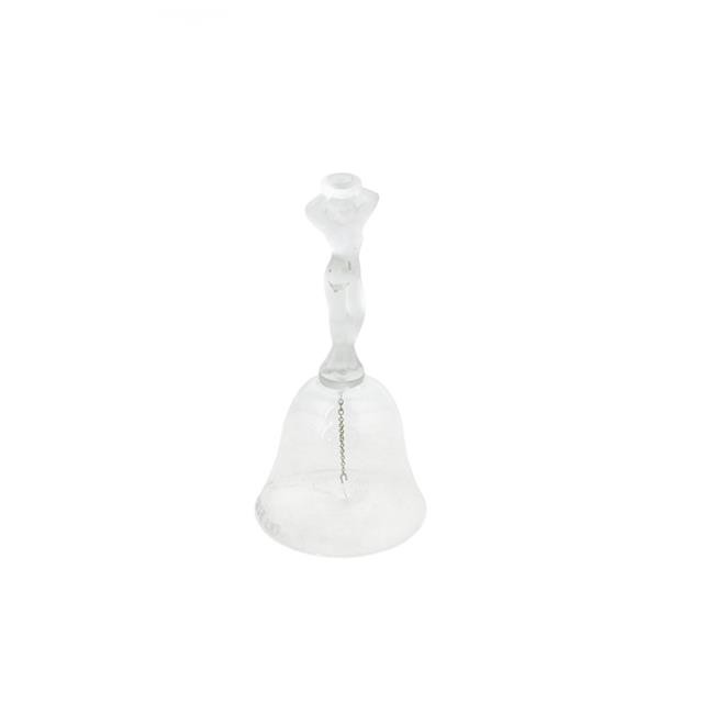 BELL-Clear Crystal W/ Frosted Lady Handle