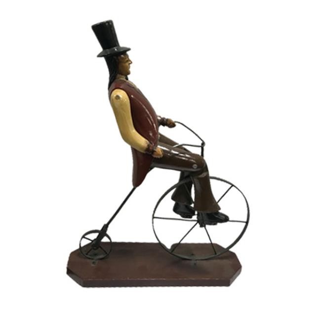 STATUE-23"-MAN ON BICYCLE